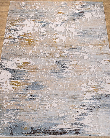 Ковер российский 25632-24346 Каскад (PP Heatset Высокоплотный, серый)