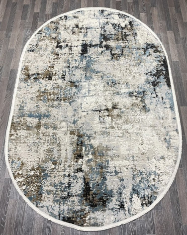 Ковер турецкий 3535A_1 FLORIDA (полиэстер хит сет, бежевый, серый)