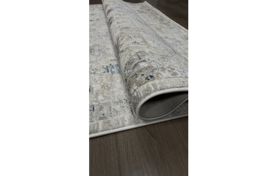 Ковер 9312A - S.WHITE / P.BLUE - Прямоугольник - коллекция LILY